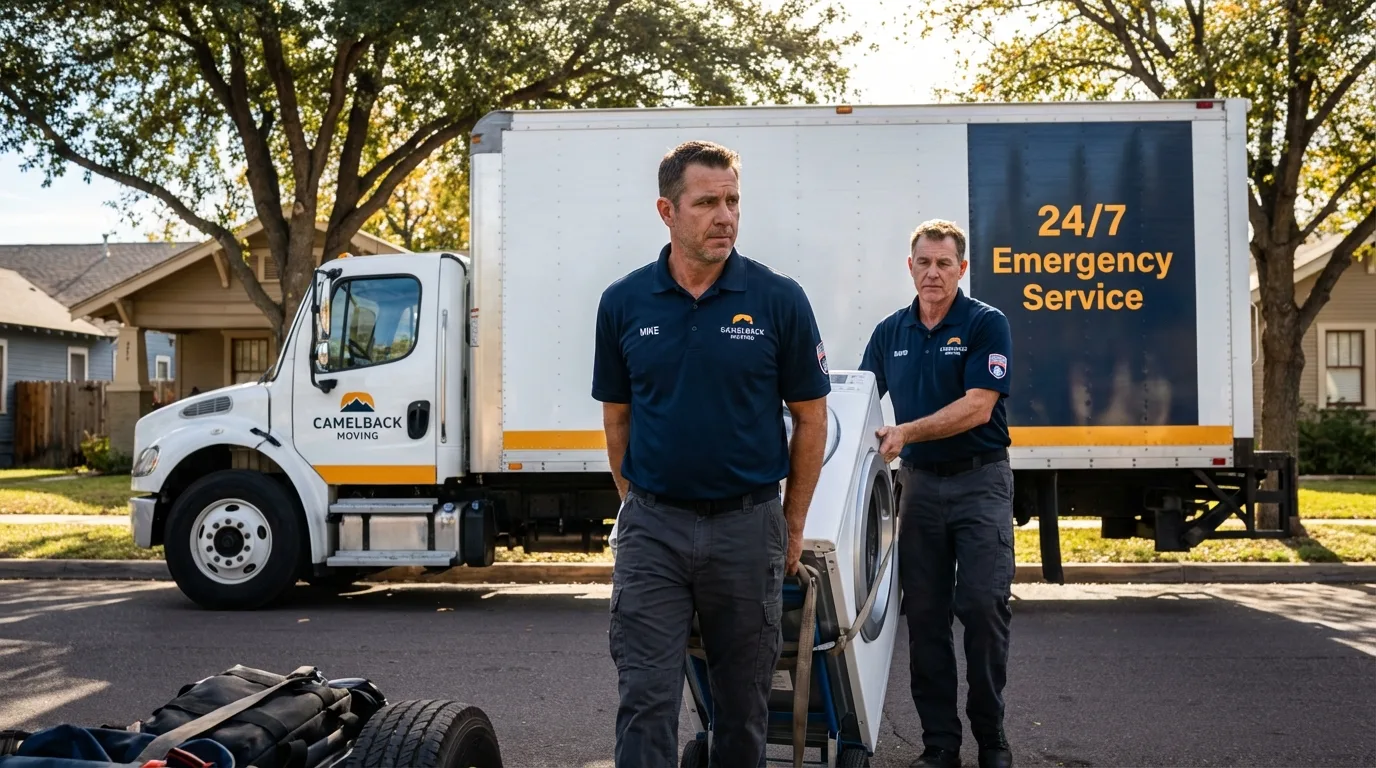 CamelBack Moving crew loading furniture in Lake Oswego, OR