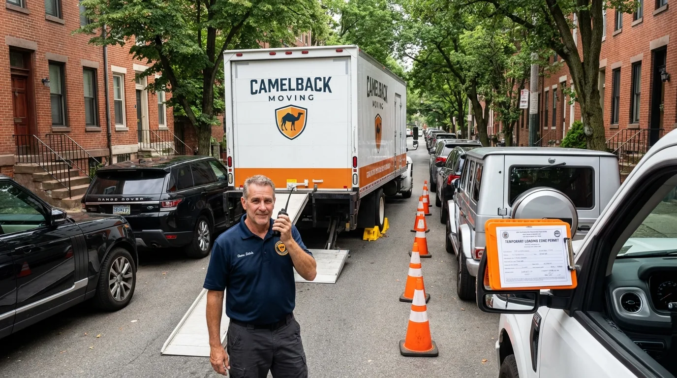 City street loading permit setup in Lake Oswego, OR